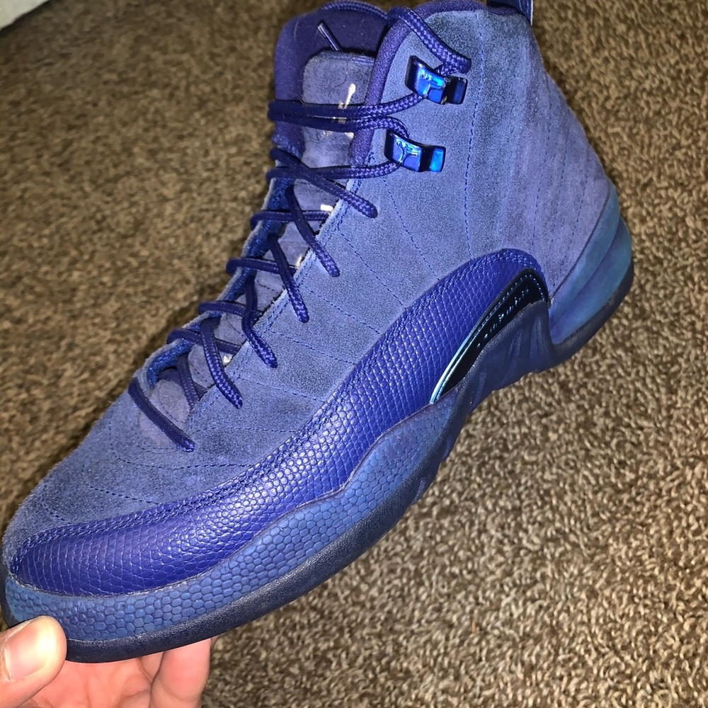 Jordan retro 12 blue suede
